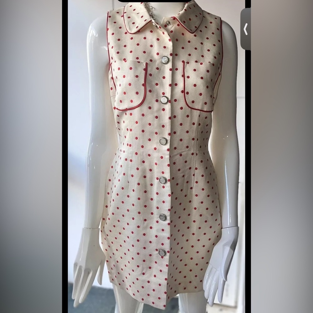 Vintage Versace polka dot dress